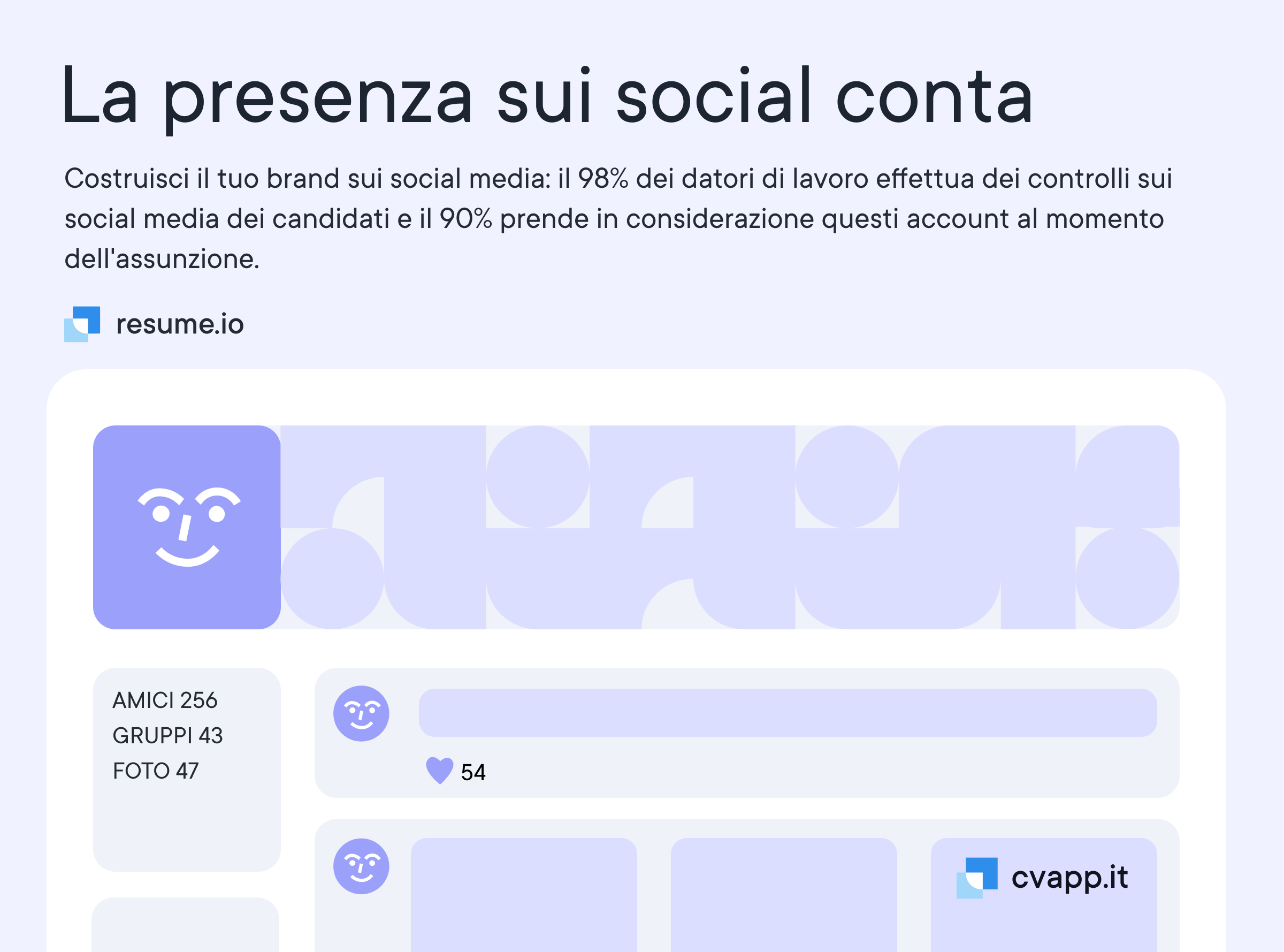 La presenza sui social media conta La presenza sui social media conta